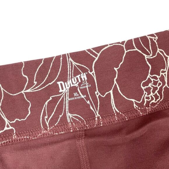 Duluth Trading floral pencil skorts skirt Size XL pink mauve white - Picture 5 of 8